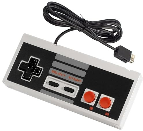 Mando clásico NES compatible para Nintendo Wii/NES Classic Mini con cable 1.8M
