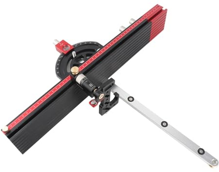 TYTOGE Table Saw Miter Guide, 13 Angle Stops Extendable 20 to 36 Inch Fence Fine Adjustable Stop, with Sturdy Aluminum Alloy, for Woodworking Band Saw Router Table Crosscuts