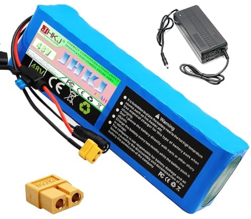 JHKJ Electric Bike Batteries 48V 15Ah 20Ah Built-in Lithium Battery