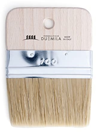 PENNELLIFICIO 2000 | Pennello Spalter per Effetti Decorativi, Pennello Piatto, Effetto Venature Legno, Larghezza 10 cm – Made in Italy