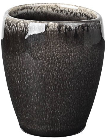 Broste Copenhagen - Espressobecher - Steingut - 'Nordic Coal' Farbe: anthrazit-braun - 100 ml