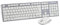 T’NB Clavier et Souris sans Fil Radiofréquence, Clavier AZERTY Français, Compact, Confortable Et Silencieux, Raccourcis Multimédia, Souris Haute Autonomie, Clics Silencieux, Windows/Linux – Blanc