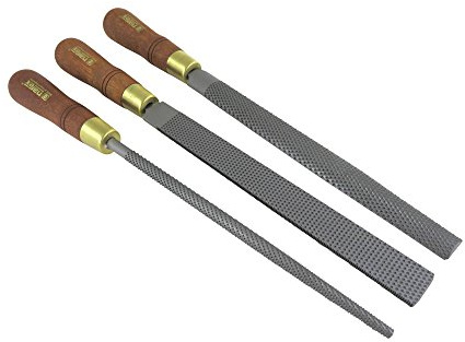 Narex 3-teiliges Set Rassenschliff rund halbrund und rechteckig 250mm Schrankmacher Holzraspel 854203