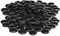 ARSUK 170-180 Stück Schwarze Glas Kieselsteine 17-20 mm (955 g) für Dekoration, Aquarien, DIY-Projekte, Kunsthandwerk – Glänzende Natursteine für Blumenarrangements, Terrarien & Tischdekoration