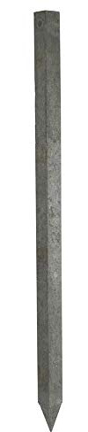 Recyclingpfahl 70x70x1750mm, Vierkant grau