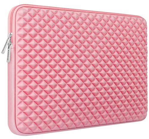 RAINYEAR Housse pour Ordinateur Portable 16 Pouces spécialement conçue pour Les MacBook Pro/Max 16 Pouces M1 M2 M3 M4 M5 A3428 A3429 A3403 A3186 Housse rembourrée résistante aux Chocs(Rose)
