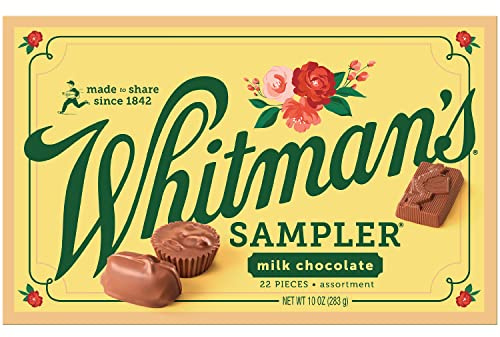 Whitman's Sampler Mother's Day Milk Chocolates Gift Box, 10 Ounce (22 Pieces)