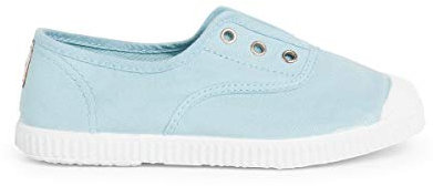 Pisamonas Zapatillas Lona Punta Goma Sin Cordones Talla 36 Color Celeste