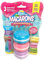 SLIMY Macarons 3 x 50g in Blau, Rosa & Lila - Original Slime Set mit verschiedenen Spielmassen, Glitzer und Streusel zum Einkneten, Spielspaß für Kinder, elastische Spielknete (Spielzeug ab 3 Jahre)