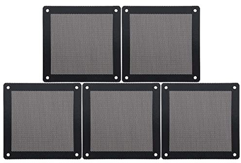 ECSiNG 5 Stück Computer-Kühler-Lüfter, staubdichter Filter, magnetischer Rahmen, PC-Ventilator, Staubschutz, PVC-Computer-Lüfter, Gitter für Standard-Computer-Kühler-Größe