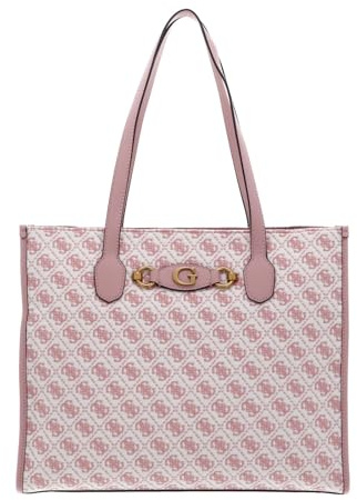 GUESS Shopper Izzy Girlfriend Tote Bag Salmon Logo rosa