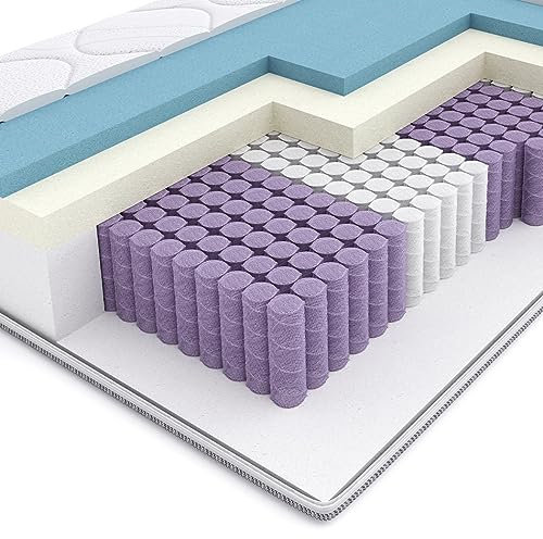 mr mattress Taschenschaummatratze 180x200 Puls, abziehbarer Probiotex-Bezug, 7 Härtezonen, Multipocket-Federn, thermoelastischer Visco-Schaum, einseitige Matratze