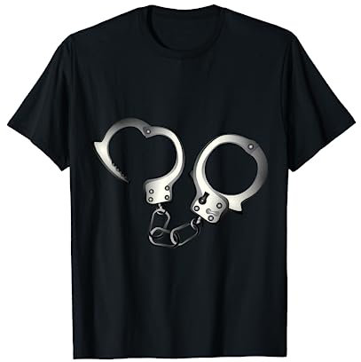Handschellen Handschellen Handschellen Manacle Schäkel T-Shirt