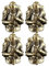 Templar Knight Brass Edc Retro Paracord Beads Crusader Armour Krieger Diy Derbrella Seil Gewebt Lanyard Anhänger