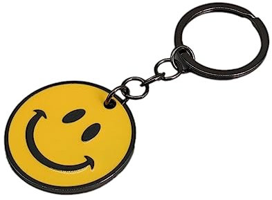 iLovBty Schlüsselanhänger Taschenanhänger Keychain Schlüsselring Schlüsselbänder Anhänger Auto Handtasche Dekor Smiley für Damen Herren (1 Stück)