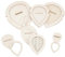 BENECREAT 12 Pcs Feuille Macramé Coupe Moules Bois Macramé Feuille Coupe Modèle Macramé Plume Tenture Murale Outil pour Décoration Murale Boho DIY Artisanat Faire