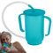 Patient Drink Cup with Straw Lid 400ML Sippy Cup for Adults Easy Drink Feeder Water Diet Feeding Cups for The Elderly and Disabled Adult Sippy Beakers for Elderly Non Spill Cups for