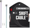 CNC Pro Slick Polished Bike Shifter Cable for SRAM,MTB Derailleur Cable 1.2X 2100mm for Mountain Bike，Road Bike,1pc,Rainbow.