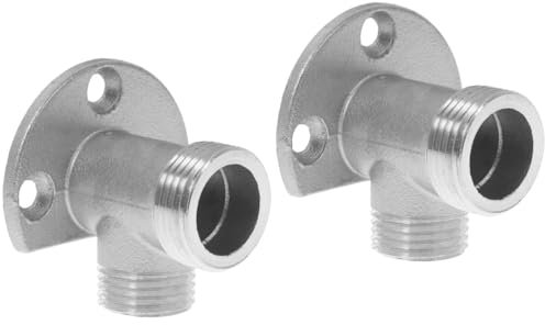 OSALADI Accessori 2 Pz Adattatore Per Miscelatore Kit Rivestimento Rubinetto Gomito a Muro Docce Esterne Tubo Tubo Flessibile Tutto Bronzo Montaggio a Parete