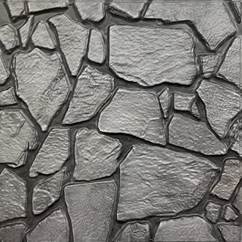 I K H E Malarka 20 Stück - 1,8m², 3D Tapeten Paneele EPE - Schaum PVC SELBSTKLEBEND Wandpaneele Steinoptik Wasserdicht Wandverkleidung Steintapete Aufkleber 30x30cm (Grau JM-WP518)