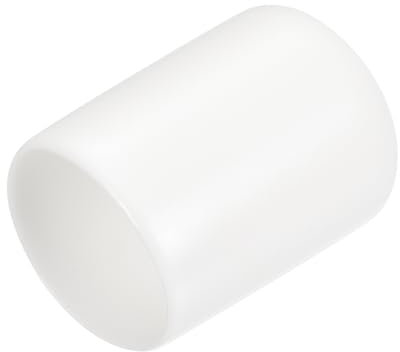 QUARKZMAN 25Pcs Embouts en Caoutchouc de 18mm de Diamètre Intérieur, Couvercle d'Extrémité Rond en Vinyle, Protecteurs de Filetage de Vis Blancs