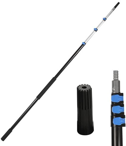 campMax Extension Pole, Lightweight Durable Aluminum Alloy Telescopic Pole for High Ceilings Window Cleaning Paint Roller（Pole Only） (5.2m)