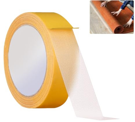 Nastro Biadesivo per Tappeti,30mmx20m Nastro Biadesivo Extra Forte Trasparente,Nastro Biadesivo per Moquette,Rimovibile Senza Residui,Nastro Adesivo per Tappeti,Nastro Adesivo di Montaggio per Tappeti