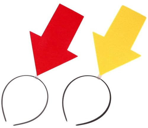 2 Stück Pfeil-Stirnband, Lustiges Party-Stirnband, Neuheit-Haarband, Halloween-Kopfbedeckung, Requisiten Für Festival, Maskerade, Haarschmuck