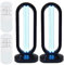 UV Desinfektionsturm Uv Lampe, UV Sterilisator UVC Lampe Desinfektion, UV KeimtöTende Lampe Uv Sterilisator Desinfektion Mit 3-Gang-Timing Und Fernbedienungsfunktion (Schwarz, 2 PCS)