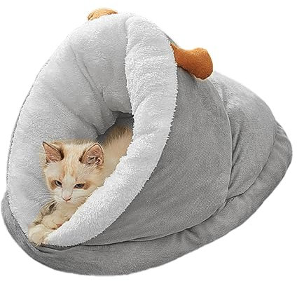 Katzenschlafsack Plüsch Hausschuh Katzen Schlafsack Höhle Kuschelsack Für Katzen Und Hunde, Weiches Warmes Katzenbett Katzenhöhle Für Herbsts Und Winter,kleine Haustiere Mittelgroß Groß