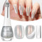 SUPWEE Cat Eye Nagellack - 16ML Cat Magnetisch Nagellack Silber Schnelltrocknend Glitzer Katzenauge Nail Polish Magnet Gel Ohne UV Lampe Home DIY Nail Art