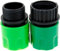 Expandable Garden HOSE MALE AND FEMALE Adaptors Connector for Tap and Spray (Green).hose connector male