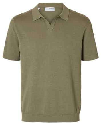 SELECTED FEMME Slhmattis Ss Knit Sun Open Polo Noos