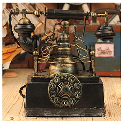 Vintage Telefon Dekor Metall Kreative Antike Künstler Dekorative Telefon Handwerk Retro Hause Schreibtisch Dekoration