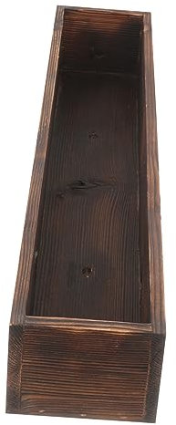 BESPORTBLE Rustikaler Holz-blumenkasten Multifunktionaler Pflanzkübel Für Garten Balkon Innenbereich Minimalistisches Design Ohne Bodenloch Wetterfest Und Dekorativ Für Draußen Und Drinnen