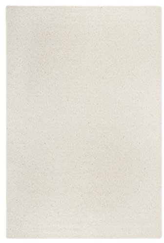 -LUXOR- living Teppich Mazzolla - Wollteppich Natur Schurwolle Teppich Wohnzimmer flauschig Wohnzimmerteppich 200 x 290 cm Creme