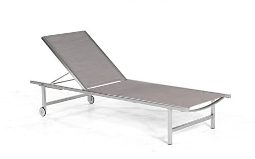 Sonnenpartner Gartenliege Galaxy Edelstahl taupe