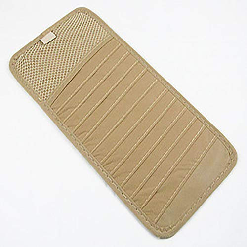 CD-Halter für Auto-Sonnenblende, Beige, 2 Stück