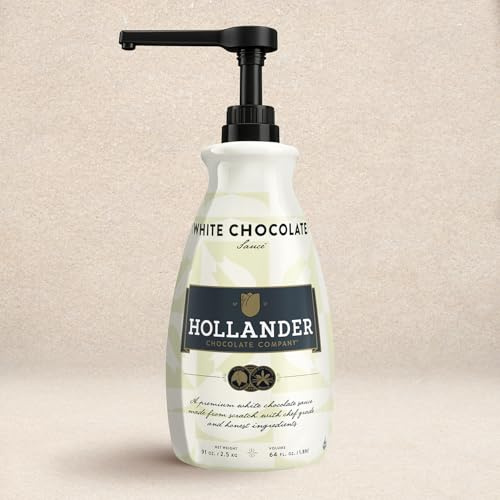 Hollander – Sauce café au chocolat blanc, grande bouteille de 2,6 l