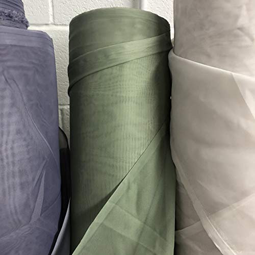 Megachest Wedding Drape Voile Fabric 58 Inches Wide DIY Material (Moss, 5 Meters Long)