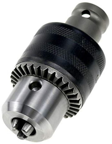 1,5–13 mm Kapazität Schlüsselbohrfutter für Druckluft-Schlagschrauber-Konvertierungswerkzeug, 1,27 cm (1/2 Zoll) Stecknuss Vierkantadapter 1/2–20 UNF Mount wolovo