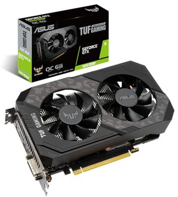 ASUS TUF Gaming NVIDIA GeForce GTX 1660 Super OC Edition, Scheda Video Gaming, Nero