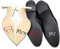 Aufkleber Set für Hochzeitsschuhe Schuhsticker Hochzeit Trauung Schuhe Heiraten Sticker Folie Selbstklebend Sprüche Symbole (Schwarz Weiß, K125 K126 Mrs Mr)
