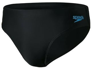 Speedo Tech Panel 7 cm Brief Am Slip für Herren S Schwarz/Mango/Pool