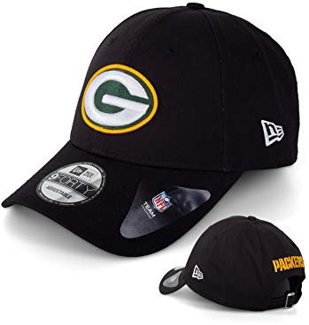 New Era Caps - Baseball Cap Kappe Muetze - Limiterte Designs - MLB NBA NFL - Yankees Lakers Bulls Raiders Chiefs Dodgers Seahawks Sox 49ers (Green Bay Packers Black V2)