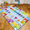 Pauwer Kinder Spielteppichmatte Extra groß 100 x 150 cm Spielzeitsammlung ABC Alphabet, Zahlen, Formen, Tier und Farbe Lernbereich Teppich für Wohnzimmer Schlafzimmer Spielzimmer Klassenzimmer