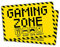 2 Stück Gaming Zone Schild 20 x 30 cm eat sleep game repeat für Gamer aus stabiler PVC Hartschaumplatte 3mm mit UV-Schutz von STROBO