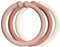 BIBS LOOPS 12er-Pack. BPA-frei. Lebensmittelecht. 100% frei von BPA, PVC und Phthalaten, Blush/Woodchuck/Ivory