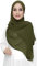 Lina & Lily Damen Muslim Premium Chiffon Hijab Kopftuch Schal aus Leicht Stoff (Mitteloliv)