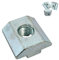 SCHMIDT systemprofile 100x Nutenstein M6 Nut 8 Stahl verzinkt Gleitmutter mit Steg schwer Aluprofil Befestigungsmaterial